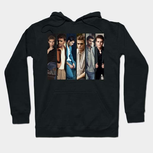 Paul Wesley Collage Leo Zodiac Hoodie by Athira-A